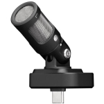 Shure MV88-USBC, stereo mikrofon USB-C &uuml;hendusega, 24 bit, 48 kHz, must, d&uuml;naamiline mikrofon, USB, sobib nutitelefonidele