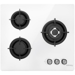 Iseasy gaasipliit MGBG-603 valge, 3.3 kW, 2.7 kW, 1.75 kW, 3 kuumutamisala, elektriline s&uuml;&uuml;de