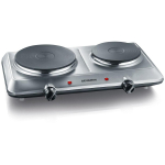 Severin Mini pliit DK 1014, 2500 W, 2 tsooni, 15 cm, 18 cm, Roostevaba teras, P&ouml;&ouml;ratav