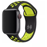 Devia Spordirihm, 102010472103, 42/44/45/49 mm, silikoon, Apple Watch Series 3-8, Apple Watch Ultra, must/kollane