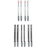 Bosch 2607012069 10-osaline puidust puslehtede komplekt, T-kinnitus, 2-50mm, sirged ja kumerad l&otilde;iked