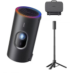 JMGO PicoPlay+ J61-7K4P projektor, 450 lm, 1080p, HDR10, 400:1, Google TV, statiiv 20000 mAh