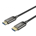 Unitek C11085GY03-5M optiline HDMI 2.1 AOC kaabel, 8K 120Hz, 5m, RJ-45, must
