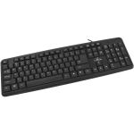 Titanum TK101 juhtmega USB klaviatuur, 103 klahvi, must, 1.45m, ergonoomiline, membraan