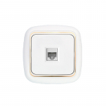 Interneti-pistikupesa HARMONY LUX 1v., Valge BYLECTRICA