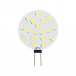 LED-lamp, G4, 3000K, 2,5W, DC12V, 180&deg;, 250lm LD-G4025W-30 GTV