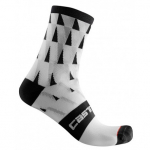 Velo zeķes PENDIO 12 Sock, izmērs: S/M, White/Black, 8050949615270 CASTELLI