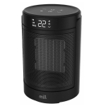 1500 W keraamiline ventilaatorsoojendi ruumidele kuni 22 m&sup2; kaasaskantav must FH1500BLACK Mill