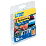 Liimipulgad 7x94mm, 5 v&auml;rvi, 125g, RAPID, 5001363, 36 tk, Lahustiteta, K&otilde;rge vaigutaseme