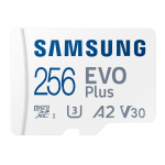 microSDXC m&auml;lukaart 256 GB UHS I U3 V30 A2 kuni 160 MB s lugemiskiirus koos SD adapteriga EVO Plus 256 GB MB-MC256SA/EU Samsung