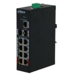 Dahua PFS3211-8GT-120-V2 l&uuml;liti, 9 RJ-45 porti, 8 PoE porti, 120 W, 33 Gbit/s, IEEE 802.3, -30 - 65 &deg;C, must