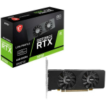 Msi Videokaart RTX 3050 LP E 6G OC, 6GB GDDR6, 1492 MHz, 14 Gbps, 2 x HDMI, 1 x DisplayPort, 2 ventilaatorit, Aktiivne jahutus