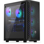 Case|ENDORFY|Signum 300 ARGB|MidiTower|Case product features Transparent panel|Not included|ATX|MicroATX|MiniITX|Colour Black|EY2A006