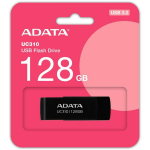 Adata USB m&auml;lupulk UC310-128G-RBK, 128 GB, USB 3.2 Gen 1, lugemise kiirus 100 MB/s, must, ilma kaaneta