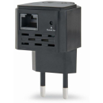 Gembird traadita juurdep&auml;&auml;supunkt WNP-RP300-03-BK 300 Mbit/s, 2.4 GHz, 1 RJ-45 port, 13 kanalit, 3 dBi