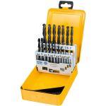 Dewalt Metalli puurekomplekt DT5913-QZ, 19 tk, HSS-R, 1mm-10mm, 118 kraadi jagatud punkt, &uuml;mmargune vars, metallile