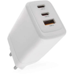 Emos Universaalne USB seinakl charger GaN V05G65, 65 W, 100&ndash;240 V, 3x USB, kiire laadimine, &uuml;lekoormuse kaitse