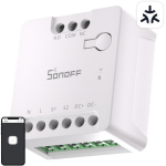 Sonoff MINI-D nutikas WiFi Matter l&uuml;liti, MINI-D, 100-240V~ 50/60Hz 0.1A, 12-48V DC 1A, Wi-Fi: IEEE 802.11 b/g/n 2.4GHz