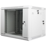 Lanberg Seinale kinnitatav kapp WF02-6609-10S, 600x600x501mm, 9U, 60kg, IP20, Karastatud klaas, 6 vertikaalset riba