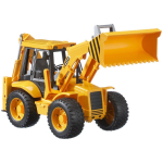 Bruder Kaevur JCB 4CX BR-02428, 1:16, kollane, plastmass, sobib alates 3. eluaastast, ilma akudeta
