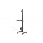 Digitus mobiilne t&ouml;&ouml;jaam DA-90374, 17-32", must, VESA 75x75, 100x100, kallutus -15&deg; kuni 15&deg;, 4 ratast