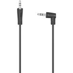 Hama Audio kaabel 00205285, 0.5m, Jack - Jack, 3.5 mm Jack pistik, 3.5 mm Jack pistik, must
