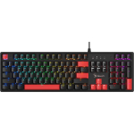 A4Tech Klaviatuur A4TKLA47737, RGB, 1000 Hz, 50 miljonit klikki, Anti-Ghosting, BLMS Red Plus l&uuml;litid