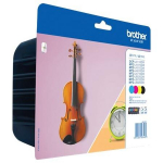 Brother Tindikassett LC127XLVALBP, 4 kassett, 1200 lehte, must, ts&uuml;aan, magenta, kollane