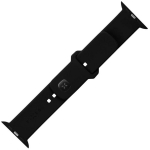 Fixed Sportlik Rihmakomplekt Apple Watch 42/44/45mm FIXSST2-434-BK, 170-235 mm, Must, Silikoon, Higiiniakindel, Veekindel