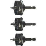 Milwaukee 4932501139 SHOCKWAVE augustehnika komplekt 3tk, 1/4" kuuskant, 0,6mm, 8TPI, 8% koobaltit