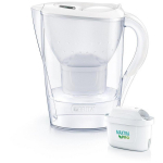 Brita Marella 1052789, 2,4L, 150L, Maxtra Pro PP filter, valge, ergonoomiline k&auml;epide, avatav kaas