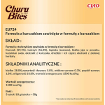 INABA Churu Bites EU724, kanamaitse kassidele, 3x10g, 28% valku, 5% rasva, teraviljavaba, gluteenivaba, suhkruvaba
