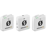 Rode Wireless ME Dual WIMEDUALW, valge, juhtmevaba mikrofonis&uuml;steem, 2 saatjat, 100m, 7h, 24-bit/48kHz, 20-20000Hz, 122dB SPL