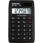 Kalkulator kieszonkowy SEC 250, 8 cyfr LCD, Podw&oacute;jne zasilanie