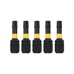 Otsikute komplekt Extreme T25 TORX (5tk.) DT7382T-QZ DEWALT