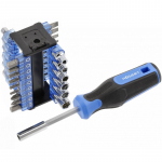 K&auml;epidemega otsikute ja padrunite komplekt 34 tk.; HT1S100 HOGERT