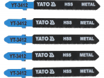 Yato Saevesaagide tera T YT-3412, 5 tk, 8 mm, 75 mm, 1.0 mm, 21 TPI, HSS, &otilde;hukesed metallilehed (1-3 mm)