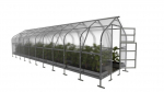 Kasvuhoone KLASIKA DROP 2,5x12m 6mm pol&uuml;karbonaadiga KLASIKA GREENHOUSE