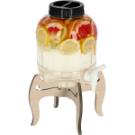 5 L purunemiskindel purk kraaniga ja kahepoolse puidust alusega BROWIN 602555 26x26x31.5 cm, 5.0 L