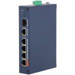 Dahua CHS4106-4ET-60 hallatav l&uuml;liti, 6 porti, 4 PoE, 4.8 Gbit/s, 60 W, 250 m, 32 VLAN, IP30, rauast korpus