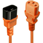 CABLE POWER IEC EXTENSION 0.5M/ORANGE 30473 LINDY
