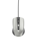 Gembird pele USB optiskā MUS-4B-01-BS 1200 DPI, 4 pogas, ambidextriska, kabelis 1.35 m, melna/sudraba