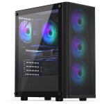 Case|ENDORFY|Ventum 200 ARGB|MidiTower|Case product features Transparent panel|Not included|ATX|MicroATX|MiniITX|Colour Black|EY2A014