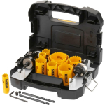 Dewalt Bi-Metal auguseente komplekt DT90361-QZ, 13 tk, Must/Kollane, Bi-Metal, Integreeritud mandrel, Pilootpuurid kaasas