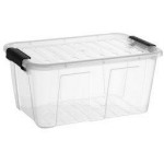 Nhg Ladustamiskarp 3223800, 345mm, 225mm, 158mm, l&auml;bipaistev, plastmass, ladustamiskarp kaanega