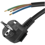 Emos Toitekaabel S18322, 2m, 3x1,5mm2, must, PVC, H05VV-F 3G, 1 tk, riputatav