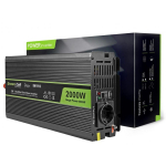 Green Cell Muundur INV10, 2000W, 4000W, 12V, 230V, must, &uuml;lekuumenemise kaitse, &uuml;lepinge kaitse