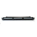 Digitus 19" 24 pordi paneel DN-91524U-EC, 1U, CAT 5e, RJ-45, must