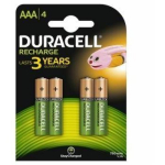 Duracell Laetav Aku AAA/HR3 750mAh B4, 750mAh, 1.2V, NiMH, 4 tk.