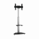 Sbox TV hoidik FS-500, 40kg, 37-70", 200x200-600x400, k&otilde;rguse reguleerimine 1200-1800mm, 1 riiul, 4 ratast